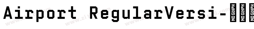 Airport RegularVersi字体转换
